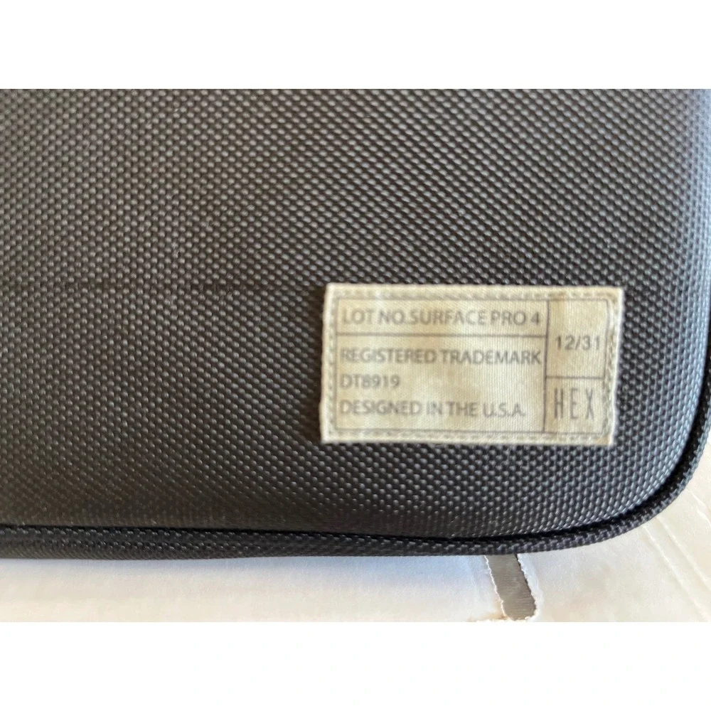 HEX Designed for Microsoft Surface Pro 3 Pro 4 Tablet Sleeve Case‎ Black
